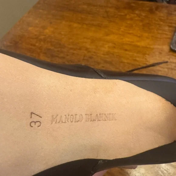 Manolo Blahnik Brown Leather - Picture 4 of 5